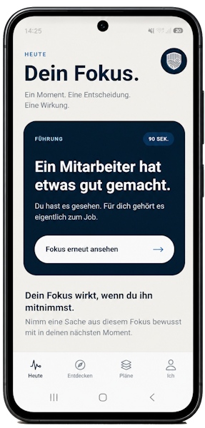 Heute und täglicher Fokus in der Valorias App