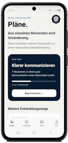 Pläne und persönliche Entwicklung in der Valorias App