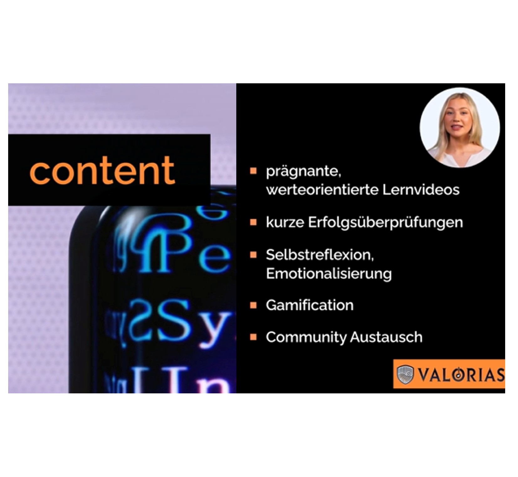 Valorias Academy – Lernportal für Wertevermittlung und Effizienz