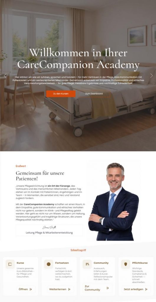 E-Learning Pflegeeinrichtung